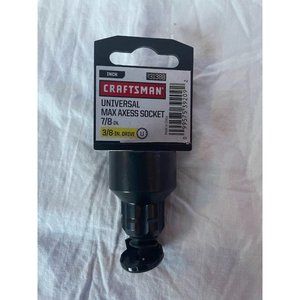 New Craftsman Black Universal Max Axess through Socket 7/8" 3/8" drive SAE 31388